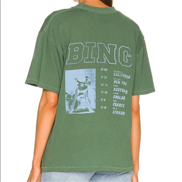 Anine Bing Tops - Anine Bing Ashton Bing Live Tee NEW Size Small
